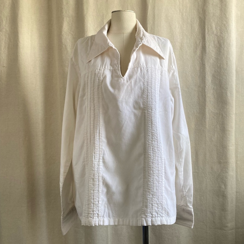 Vintage sailor shirt Ocean Pacific Sunwear white sz XL